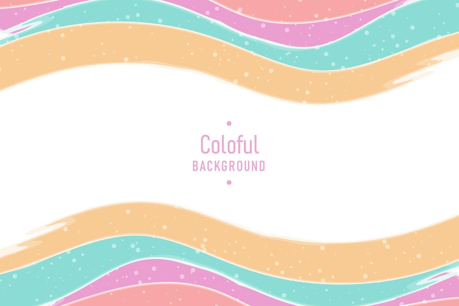 Hand painted abstract colorful pastel watercolor background vector
