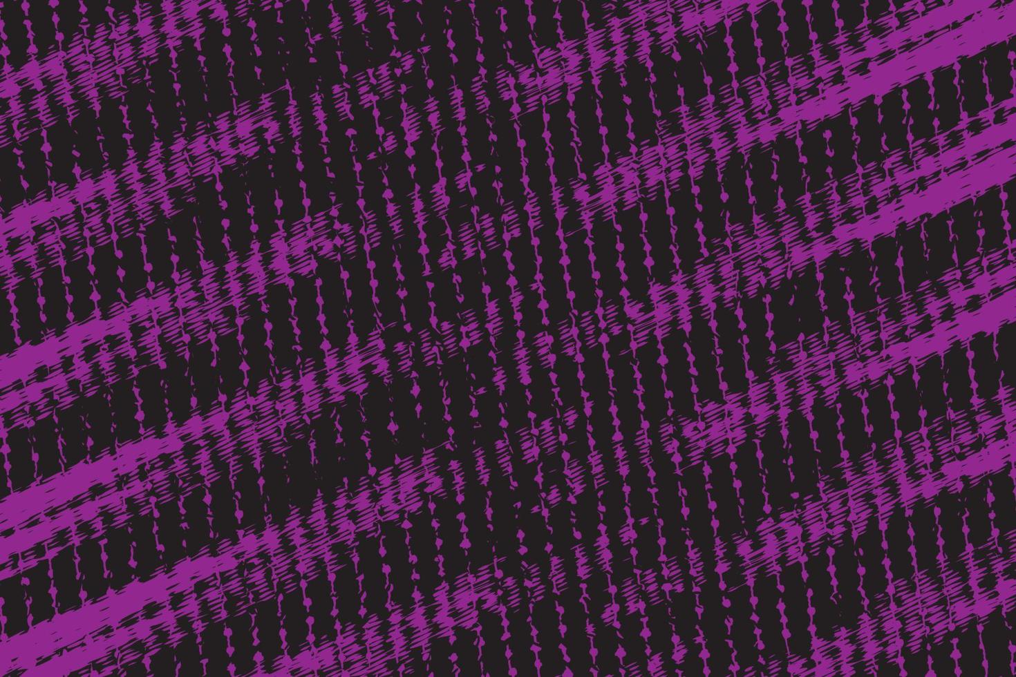 Purple and black diagonal stripe line texture with distressed grunge detailed background vector