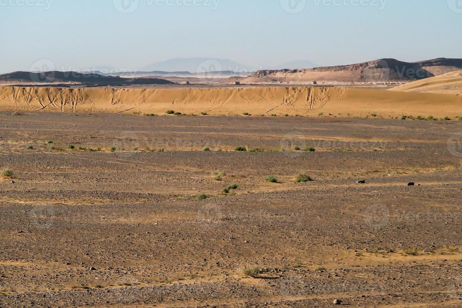 Desert landscape in Morocco photo