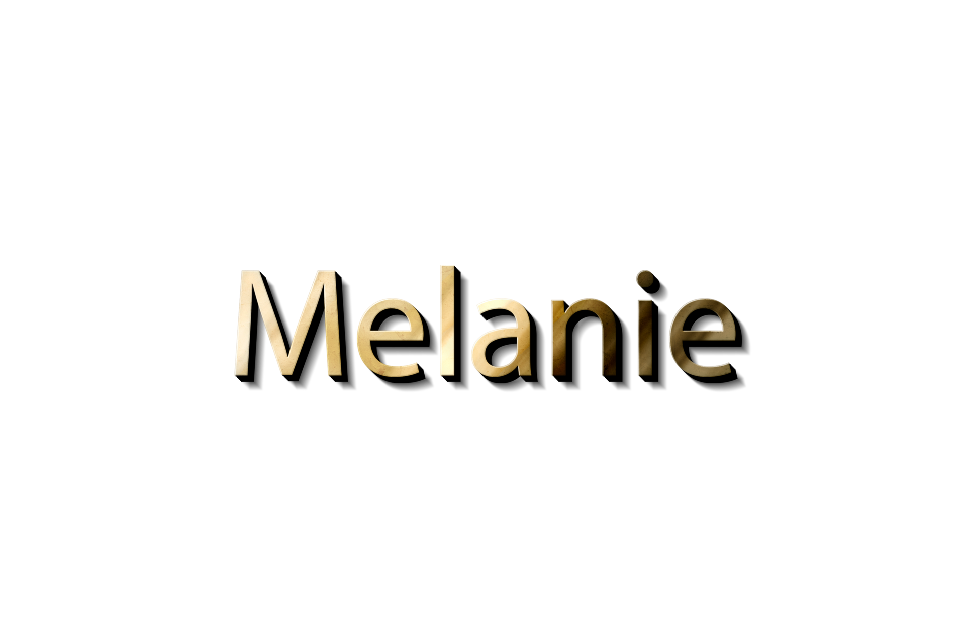 MELANIE 3D NAME 15732944 PNG