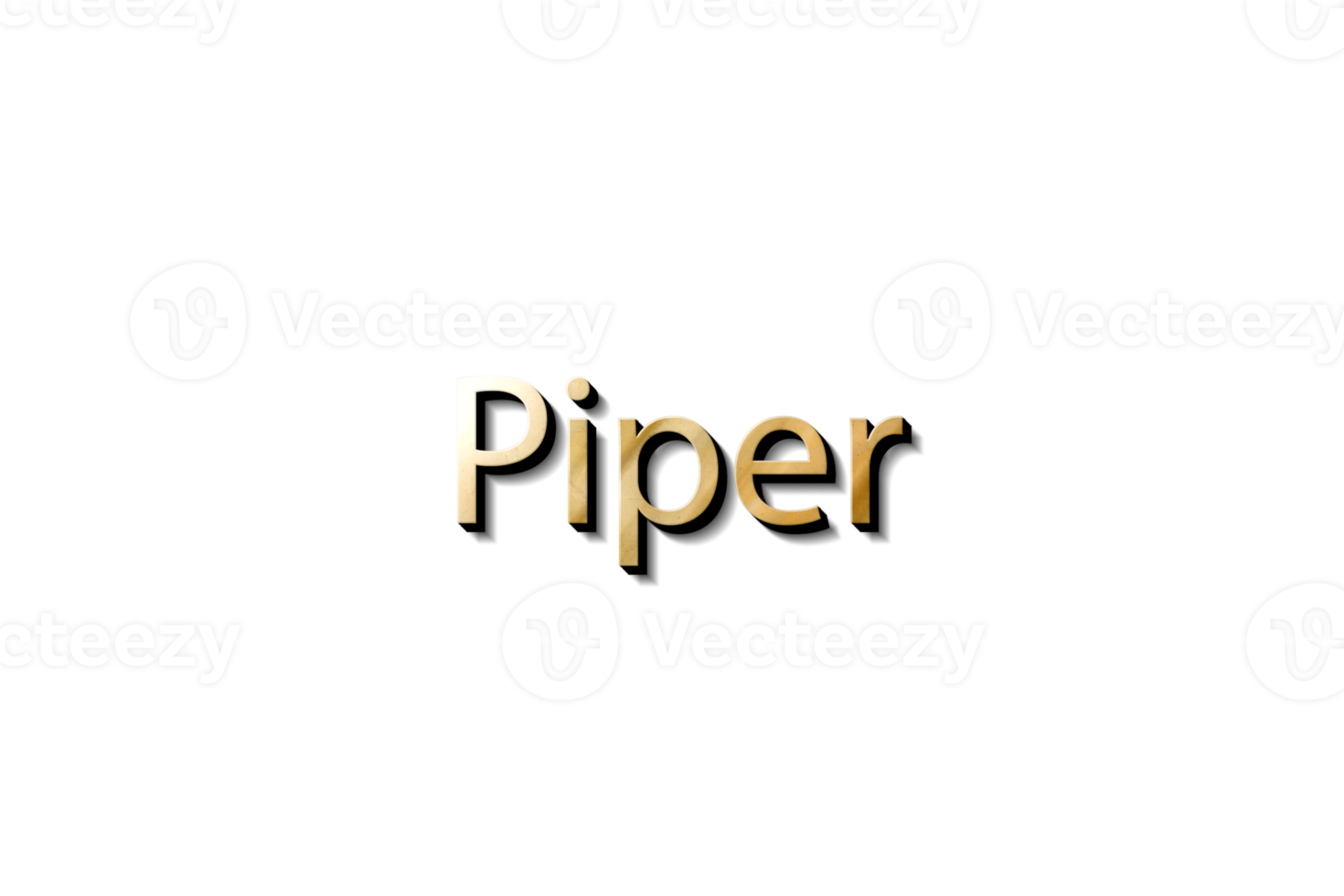 piper 3d name 15732965 PNG