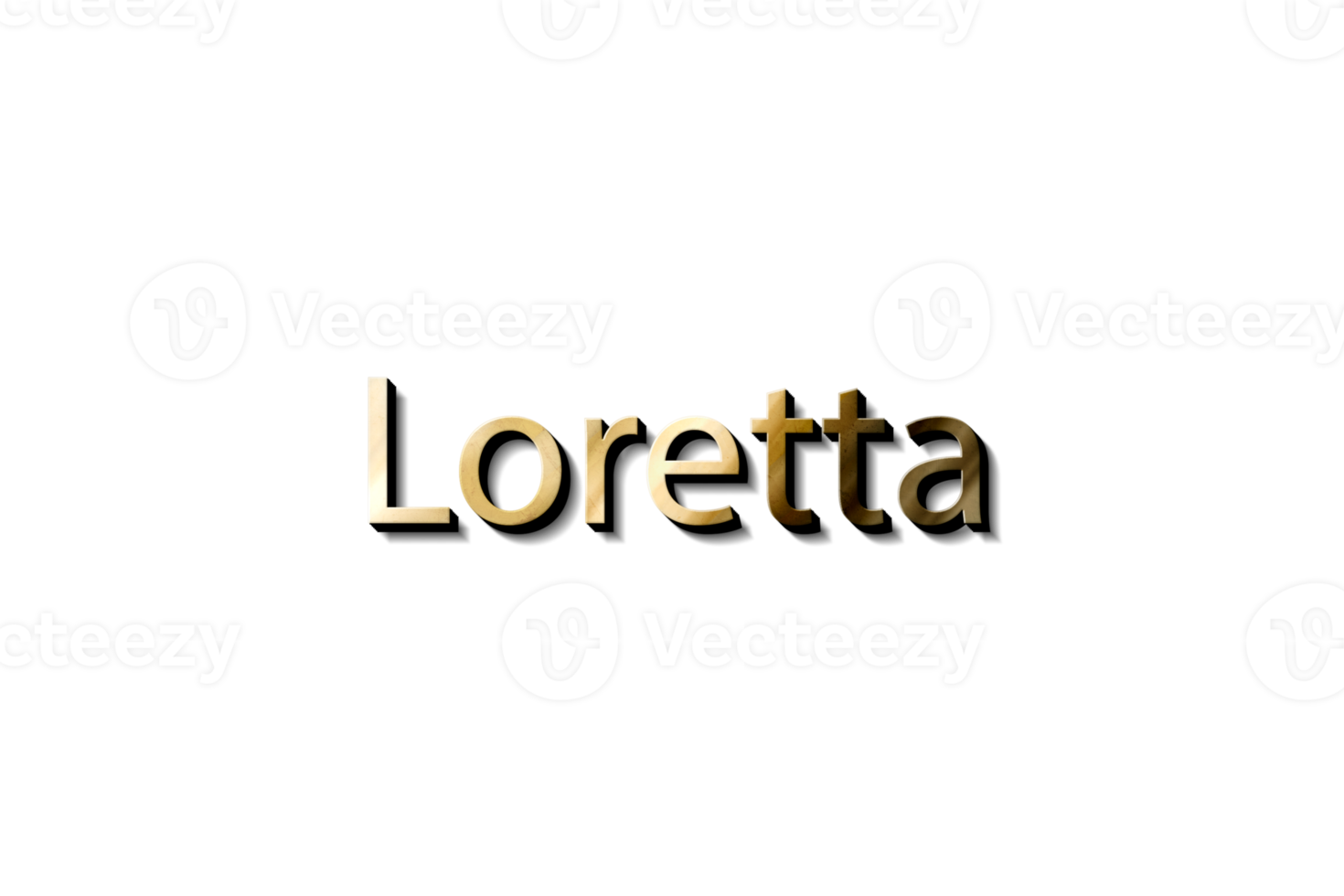Free LORETTA NAME 3D 15733017 PNG with Transparent Background