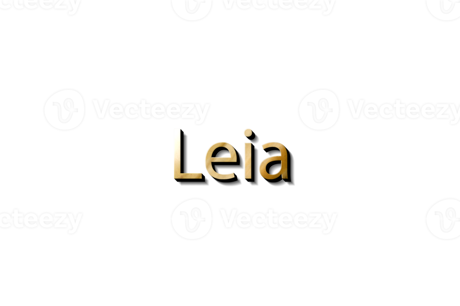 LEIA NAME 3D png