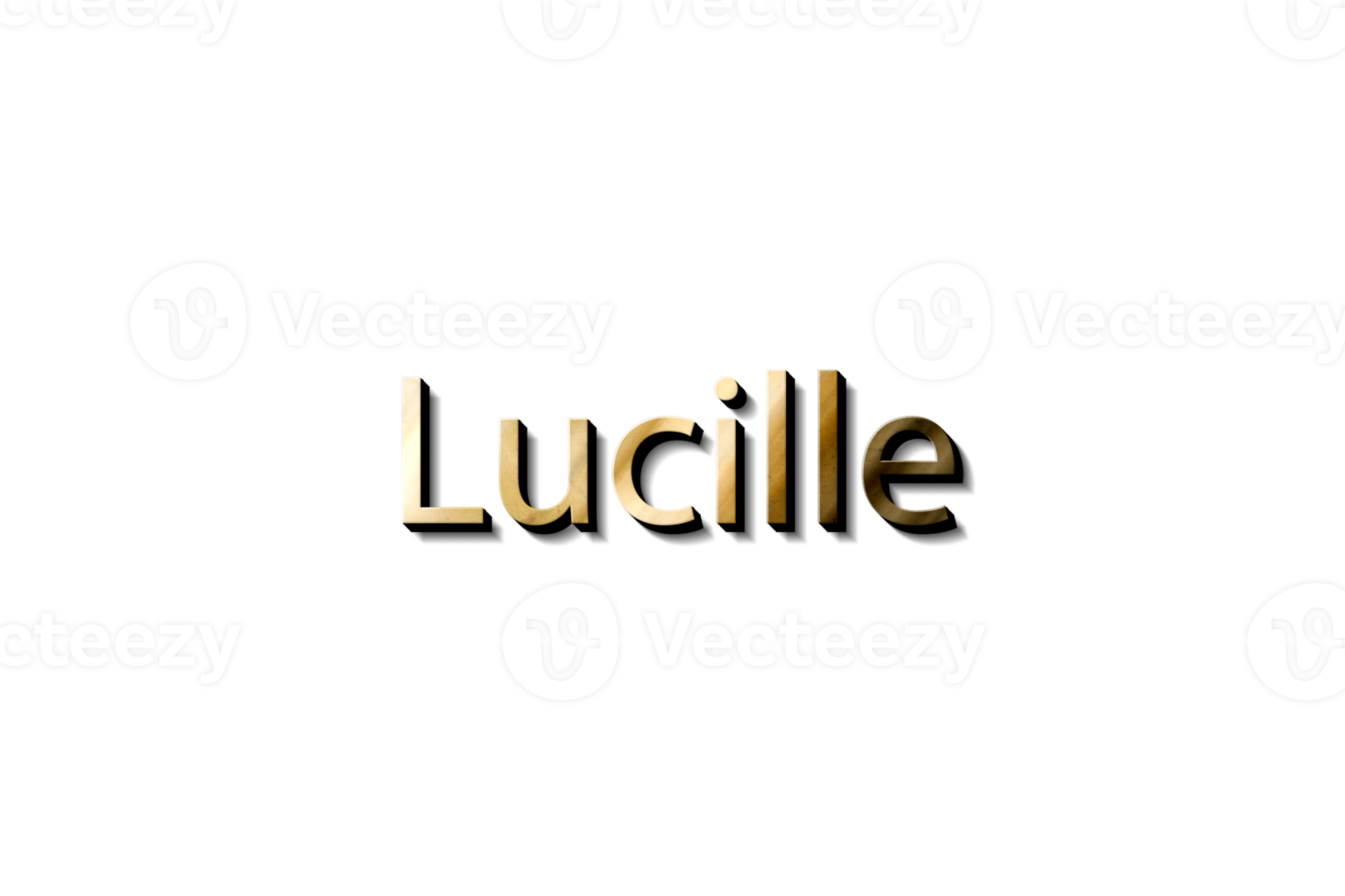 LUCILLE NAME 3D png