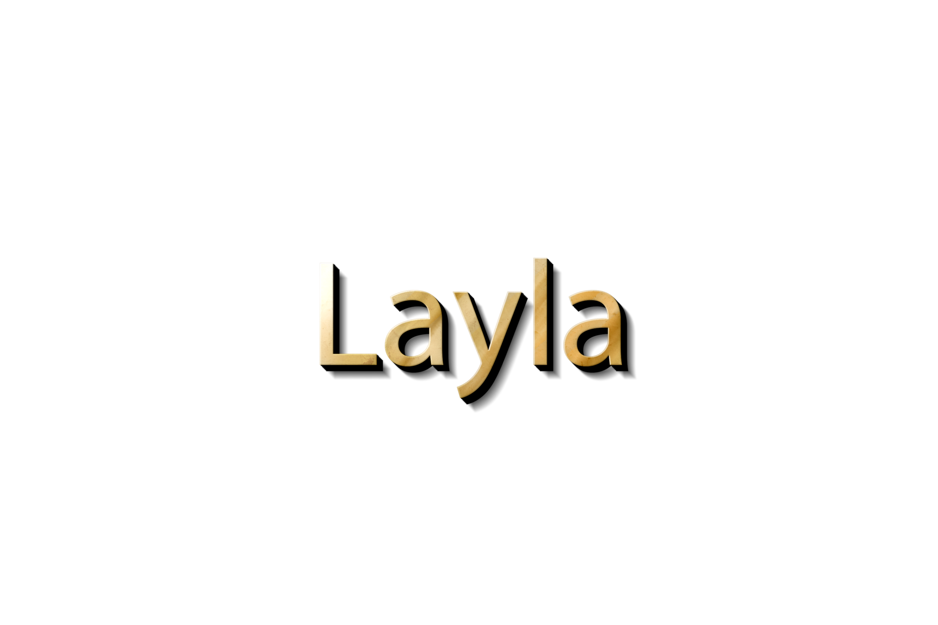 LAYLA NAME 3D 15733118 PNG