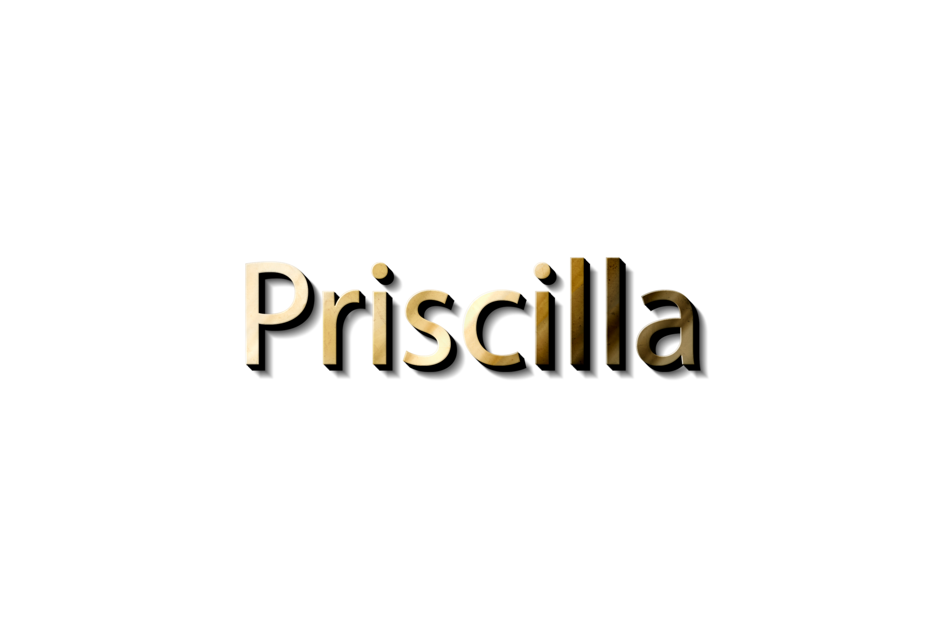 PRISCILLA NAME 3D 15733136 PNG