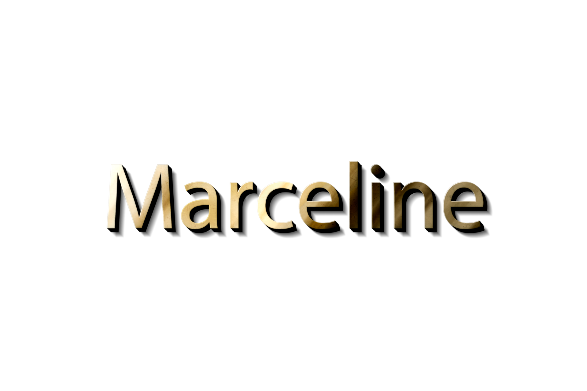 Free MARCELINE NAME 3D 15733139 PNG with Transparent Background