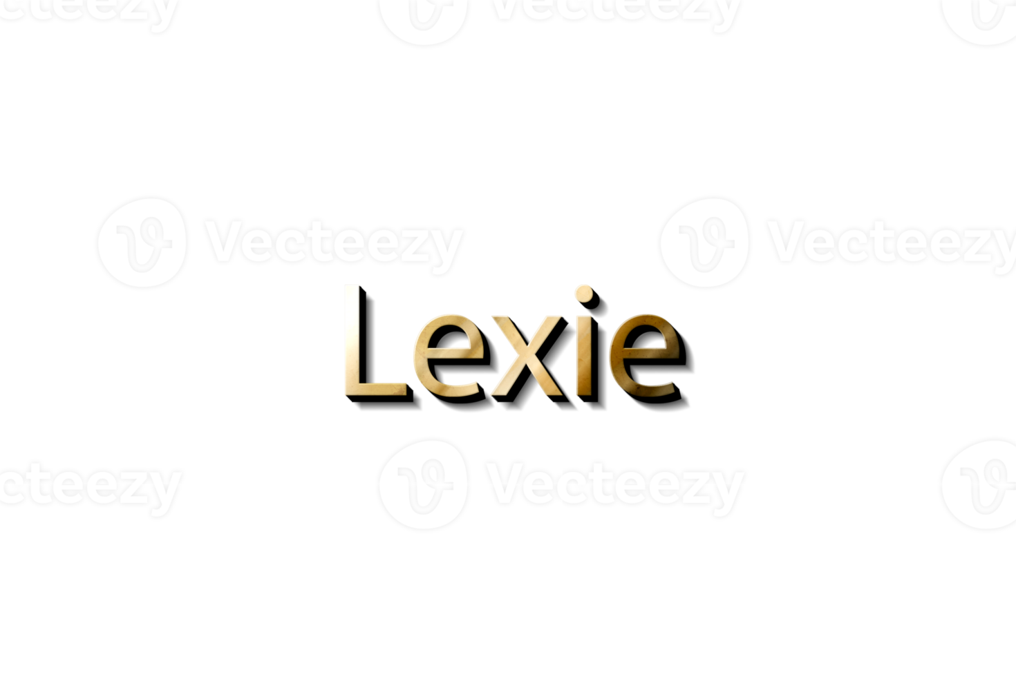 lexie name 3d png