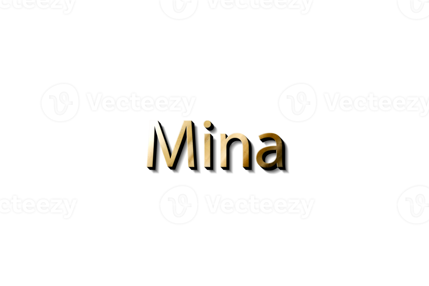 MINA NAME 3D png