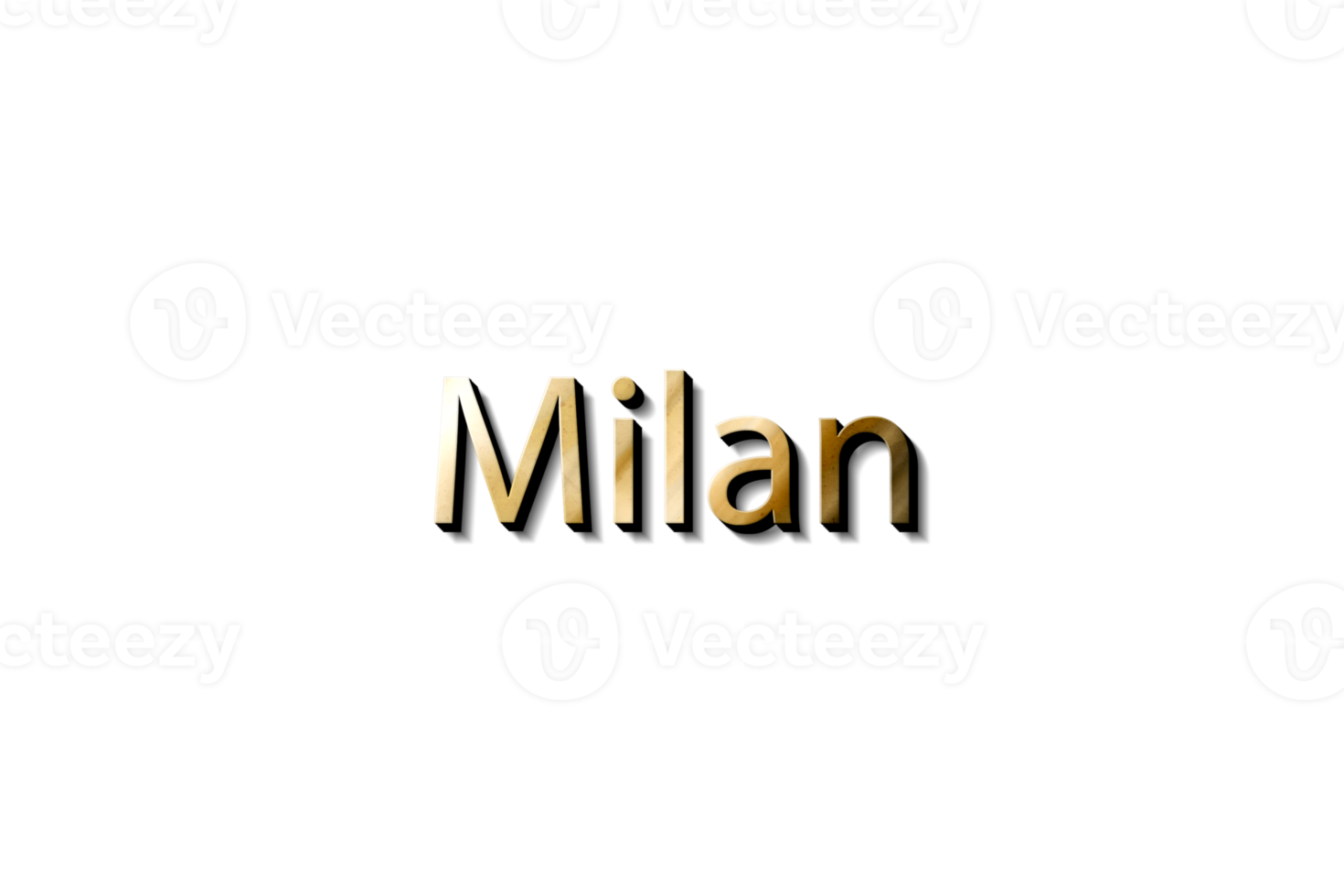 Milano nome 3d png