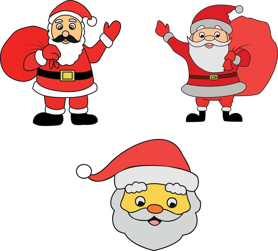 vector de personaje de santa claus