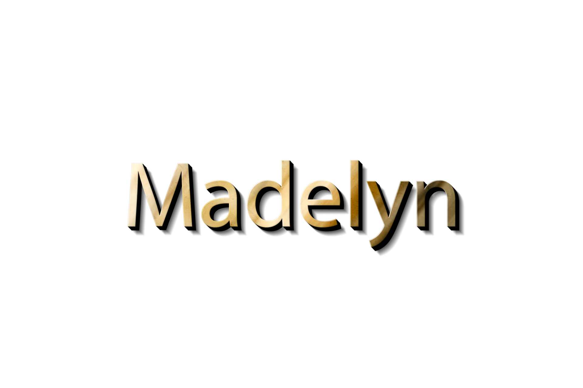 Free MADELYN NAME 3D 15733247 PNG with Transparent Background