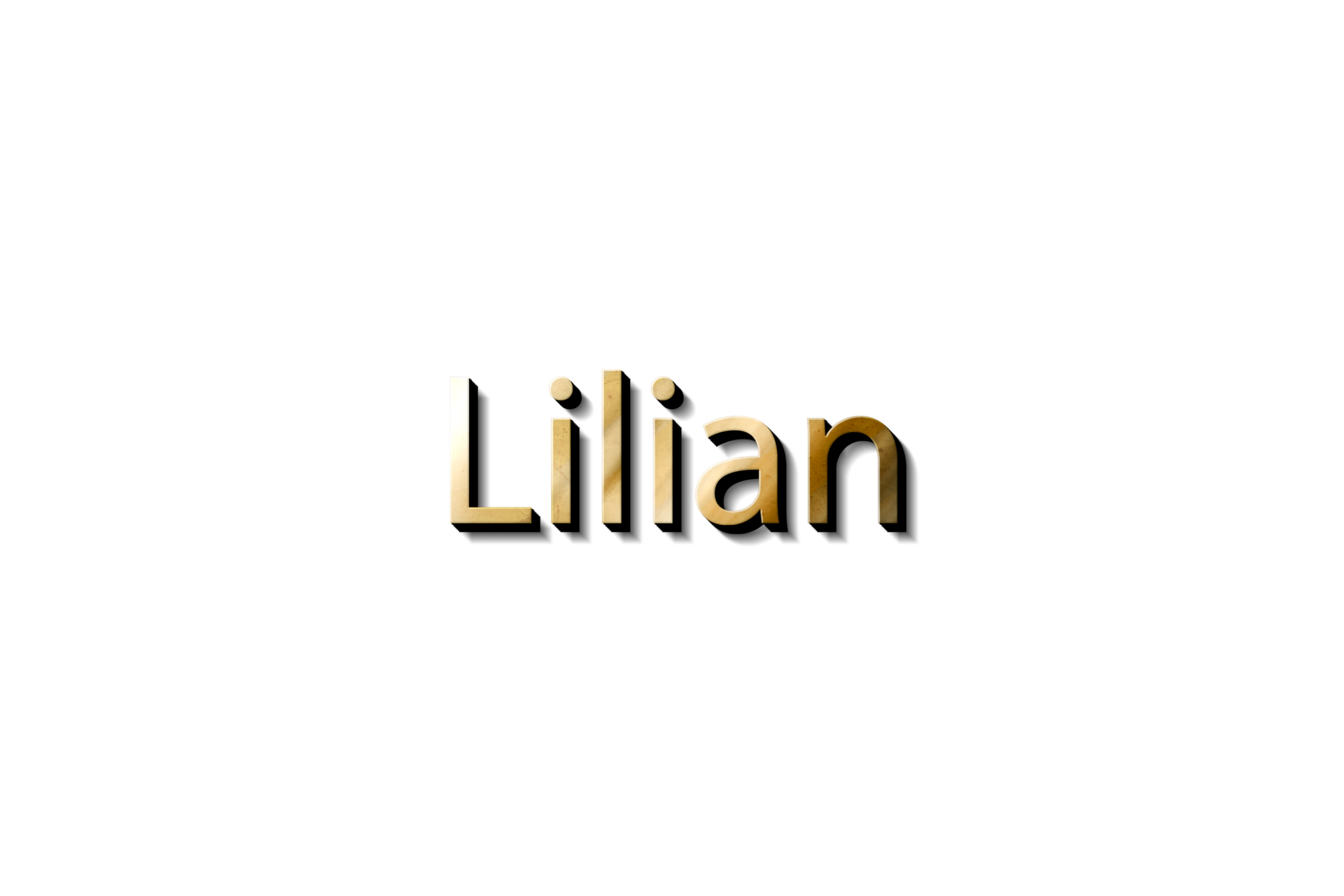 LILIAN NAME 3D 15733293 PNG
