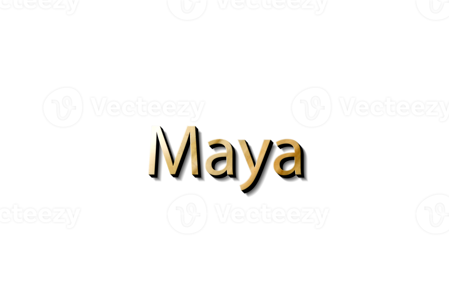 MAYA NAME 3D png