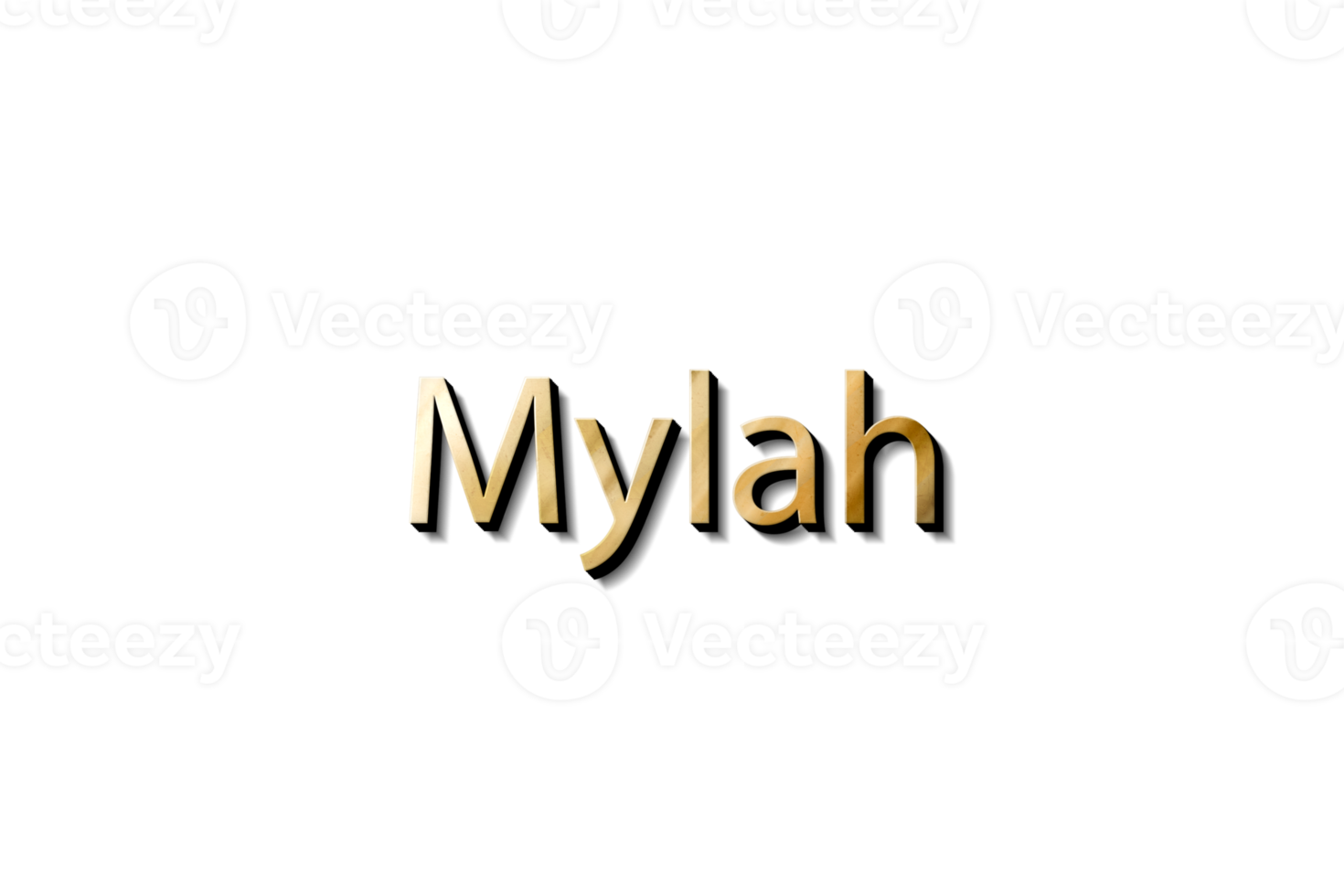 MYLAH NAME 3D png