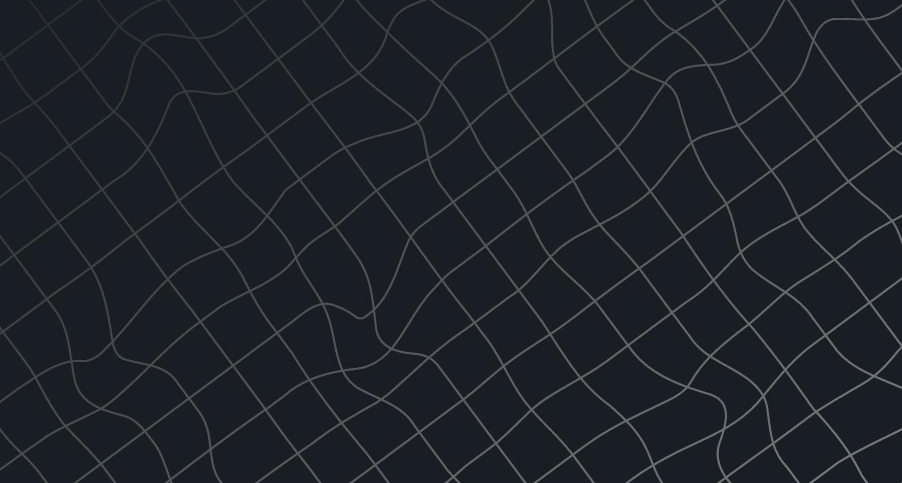 Black Hand drawn abstract horizontal background for banner with different shapes vector