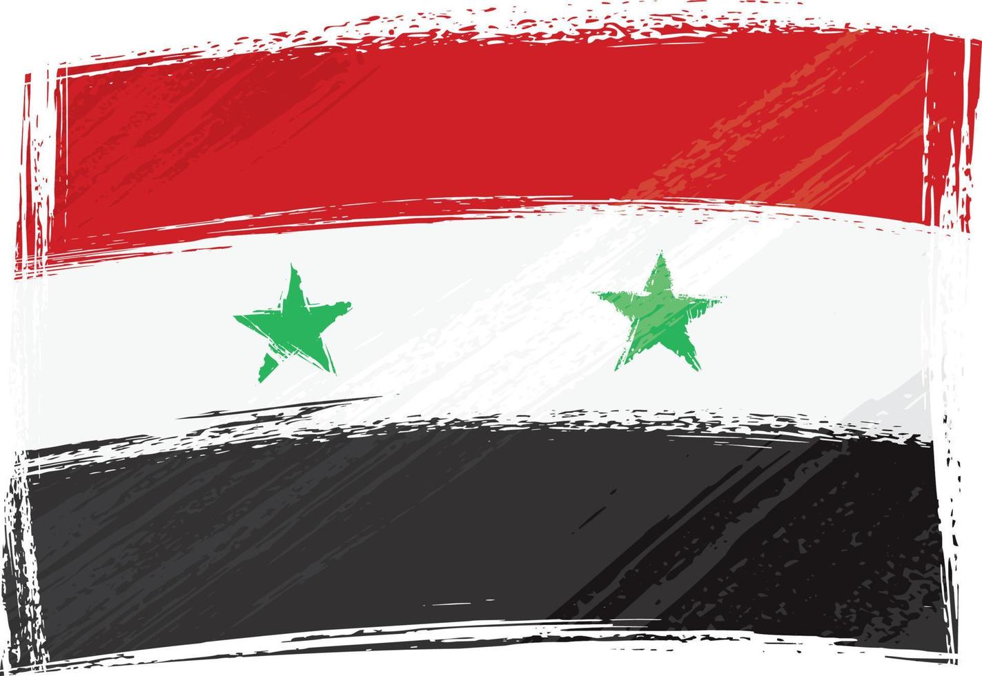 Grunge Syria flag vector