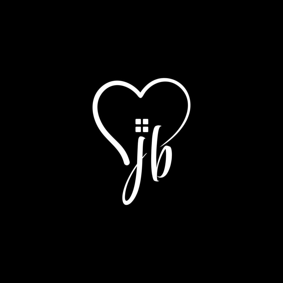 the warmth and love of home and the initials JB vector