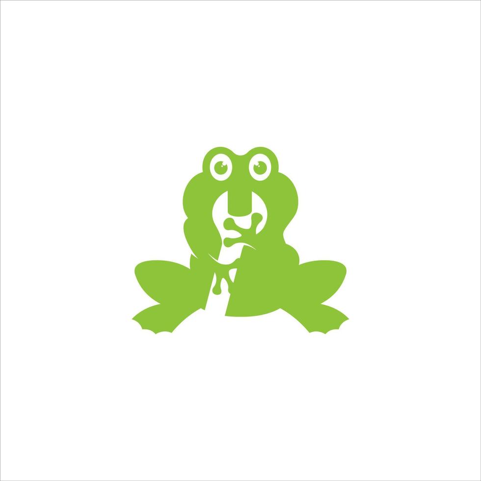 skilled vector frog illustration