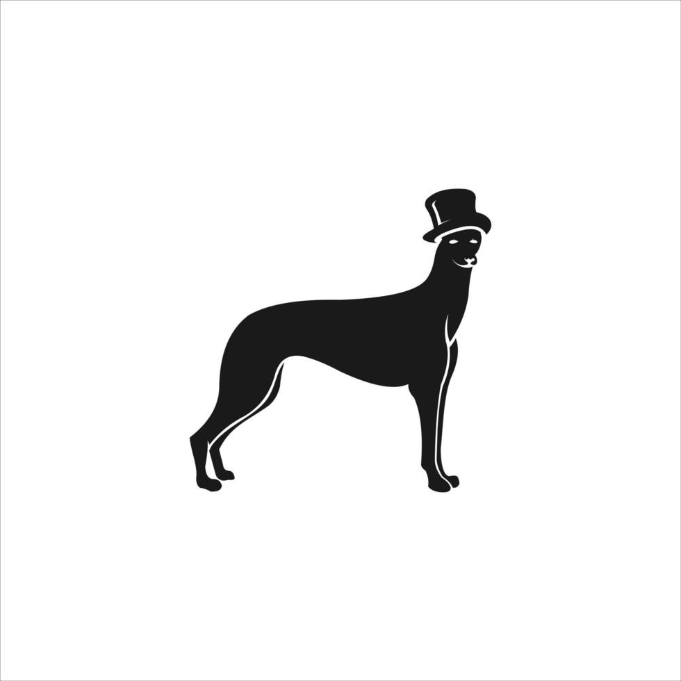 vector hat dog illustration
