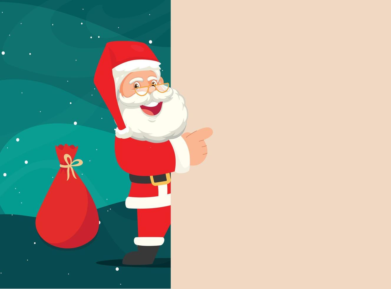 Santa Claus Greeting vector