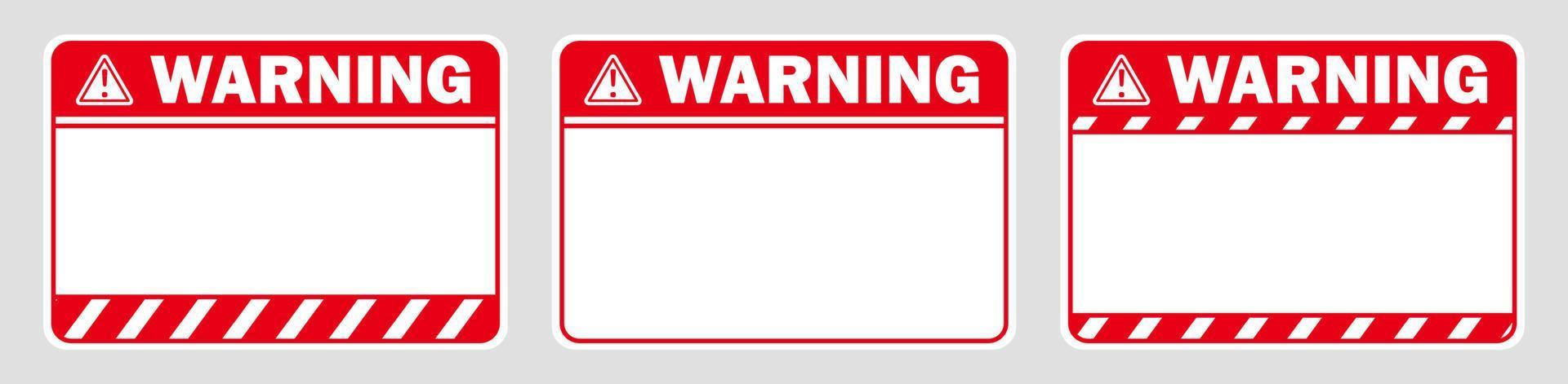 warning caution white red sign text space area message box sticker label object goods commodity vector