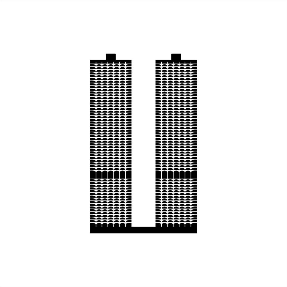 the corn cobs chicago towers vector black