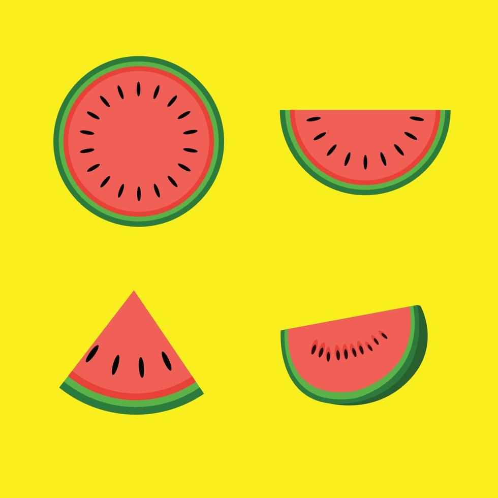 Watermelon Summer Vector Background