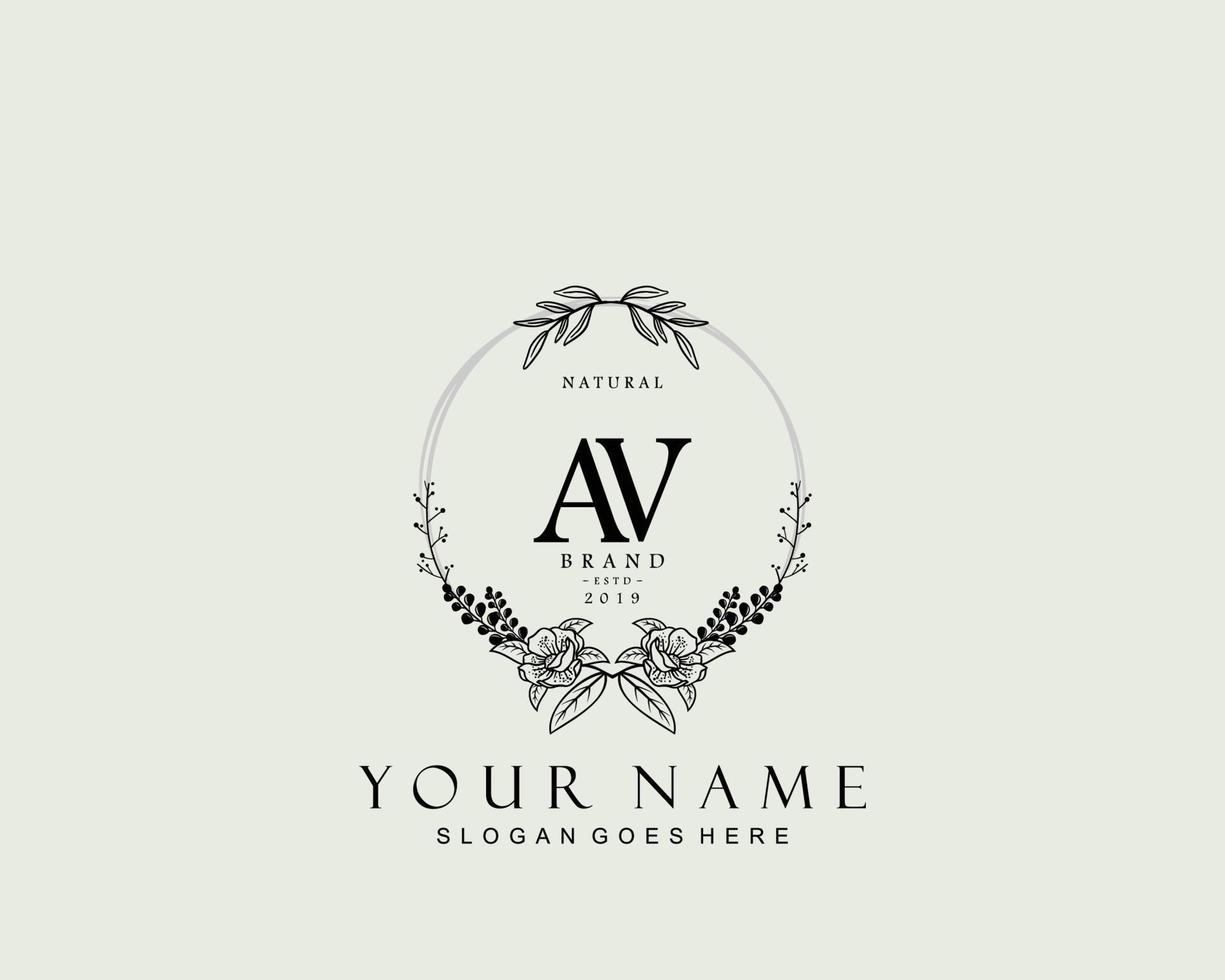 Wedding Monogram AV  Branding & Logo Templates ~ Creative Market