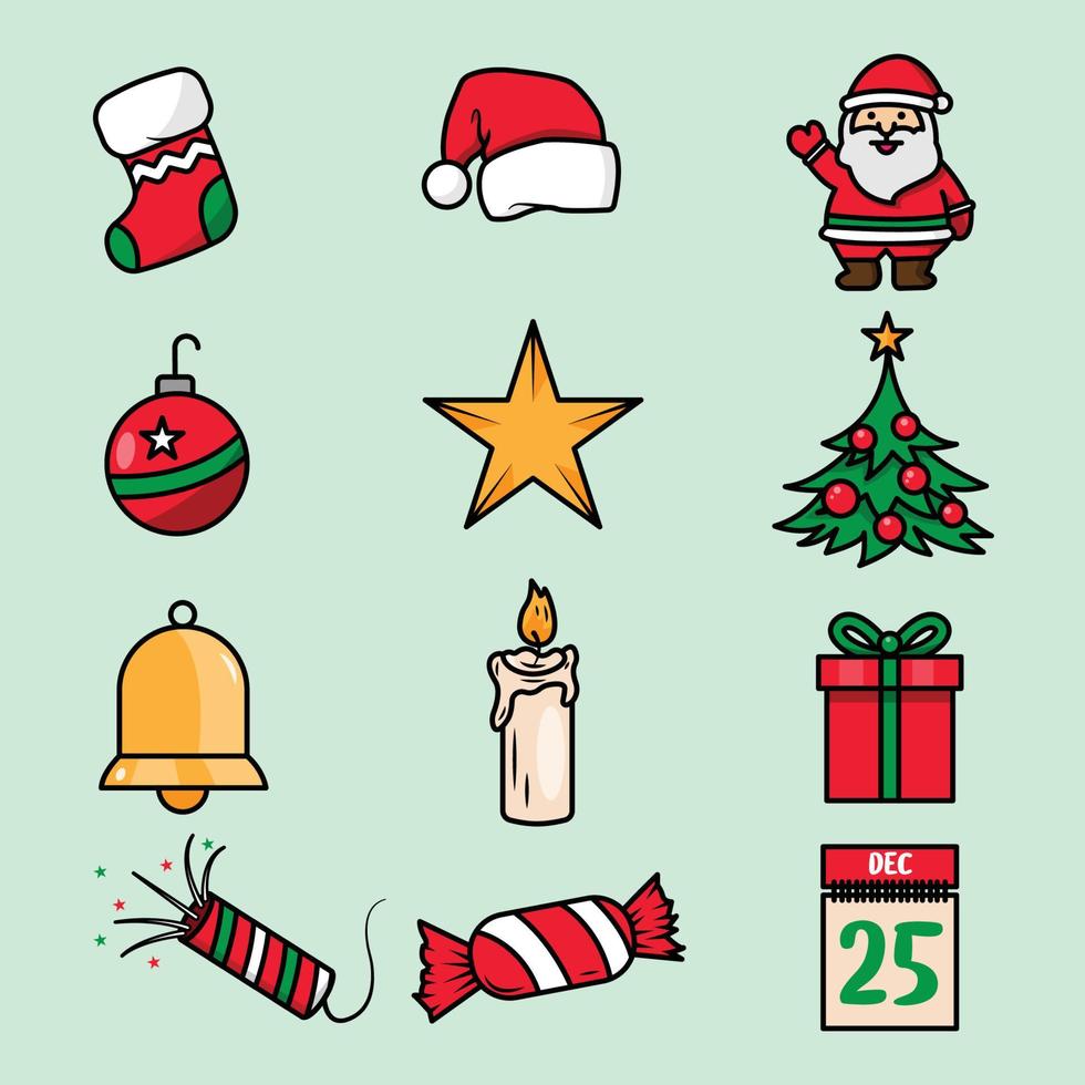 Christmas Bundle The Illustration vector