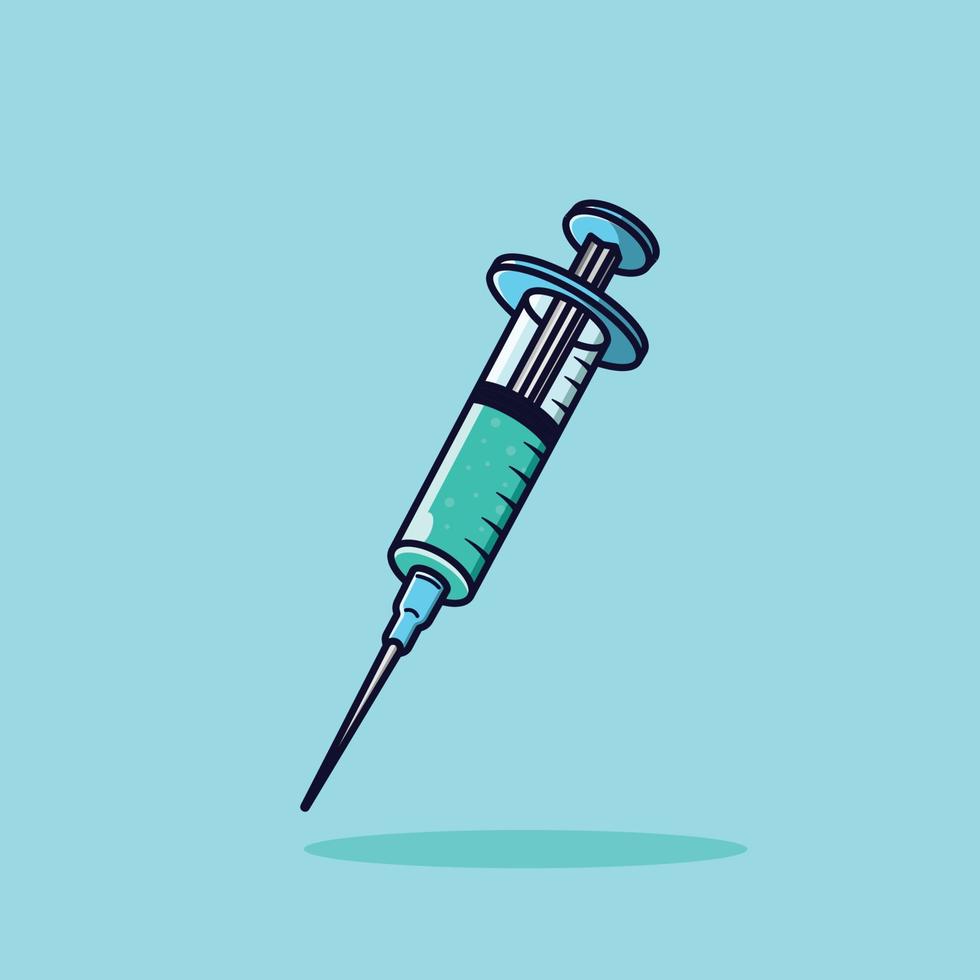 The Illustration of Medical Injection vector