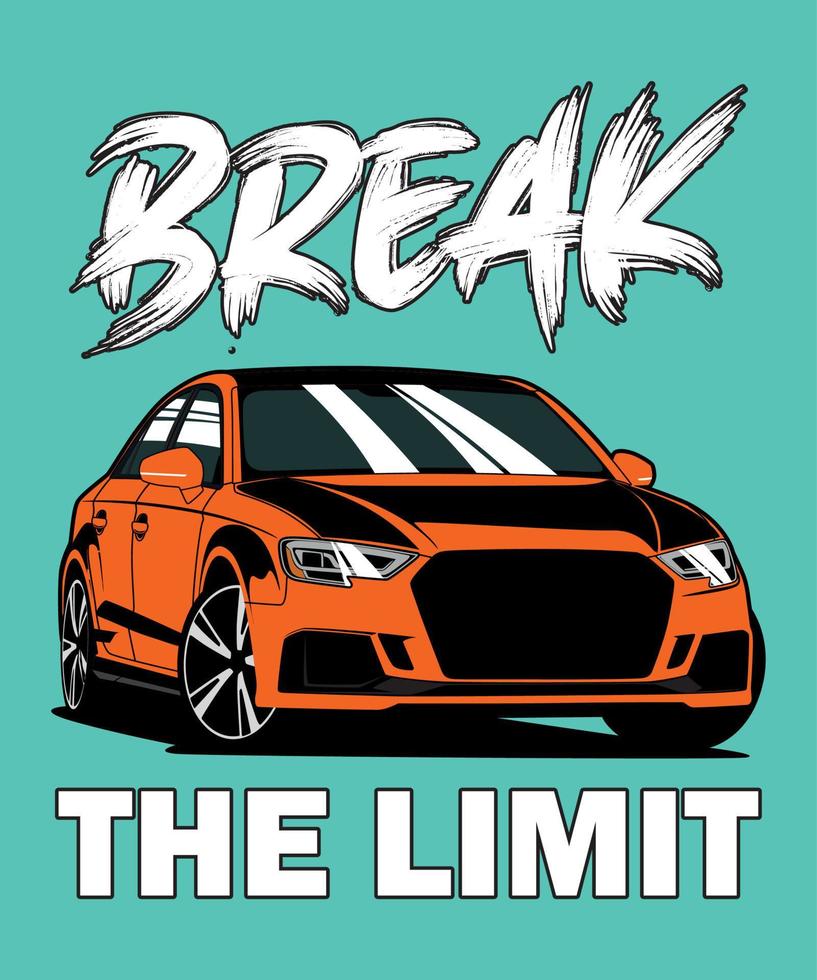 Break the limit t-shirt design. vector