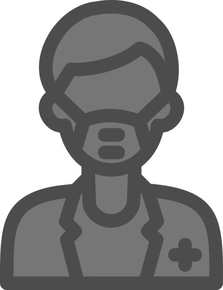 Male Surgeon Vector Icon Design