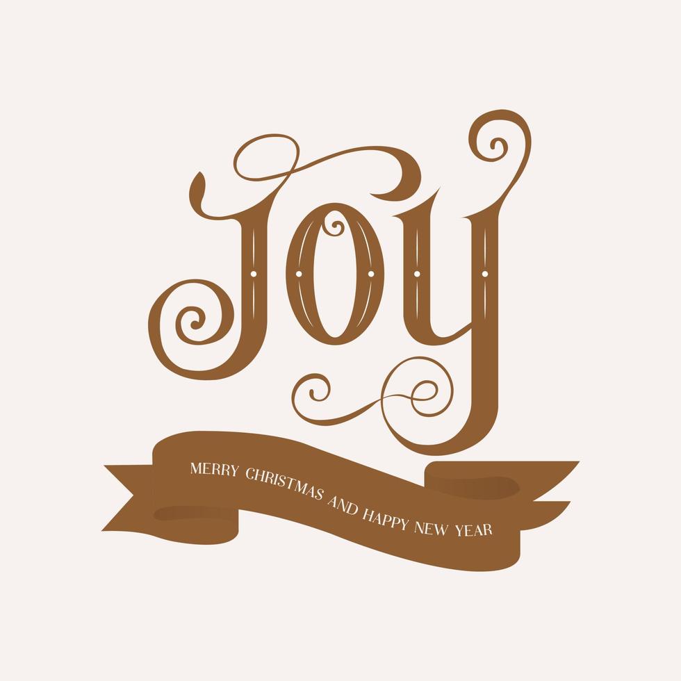 Joy Merry Christmas and Happy New Year greeting cards, posters, holiday covers. vector