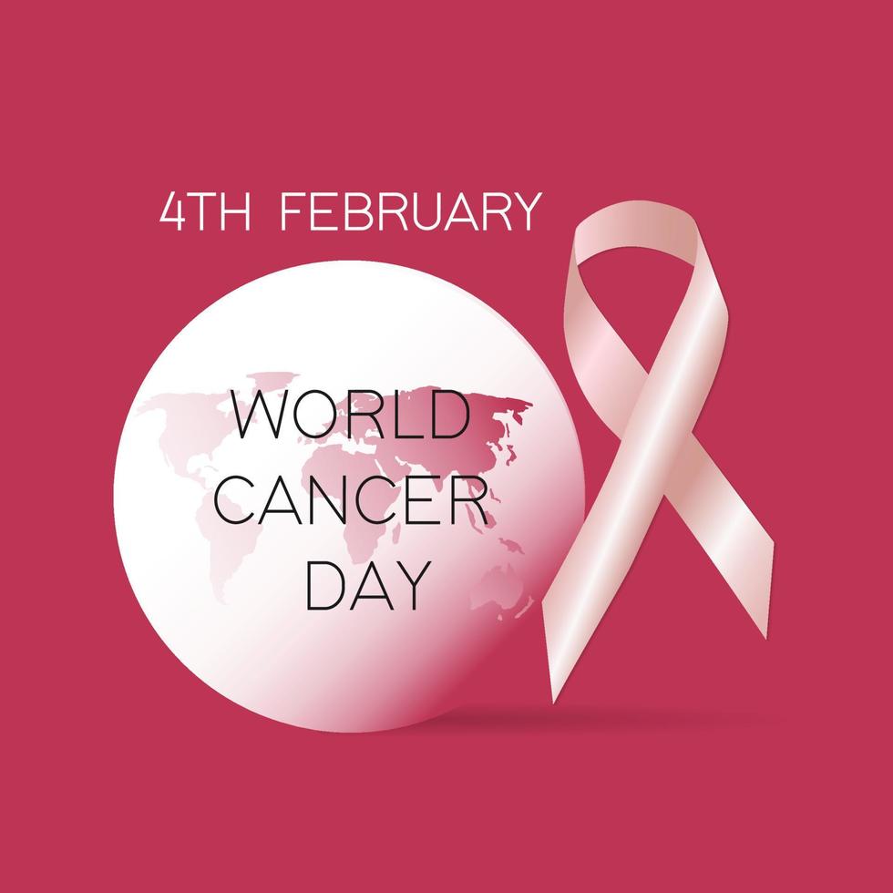 dia mundial del cancer vector