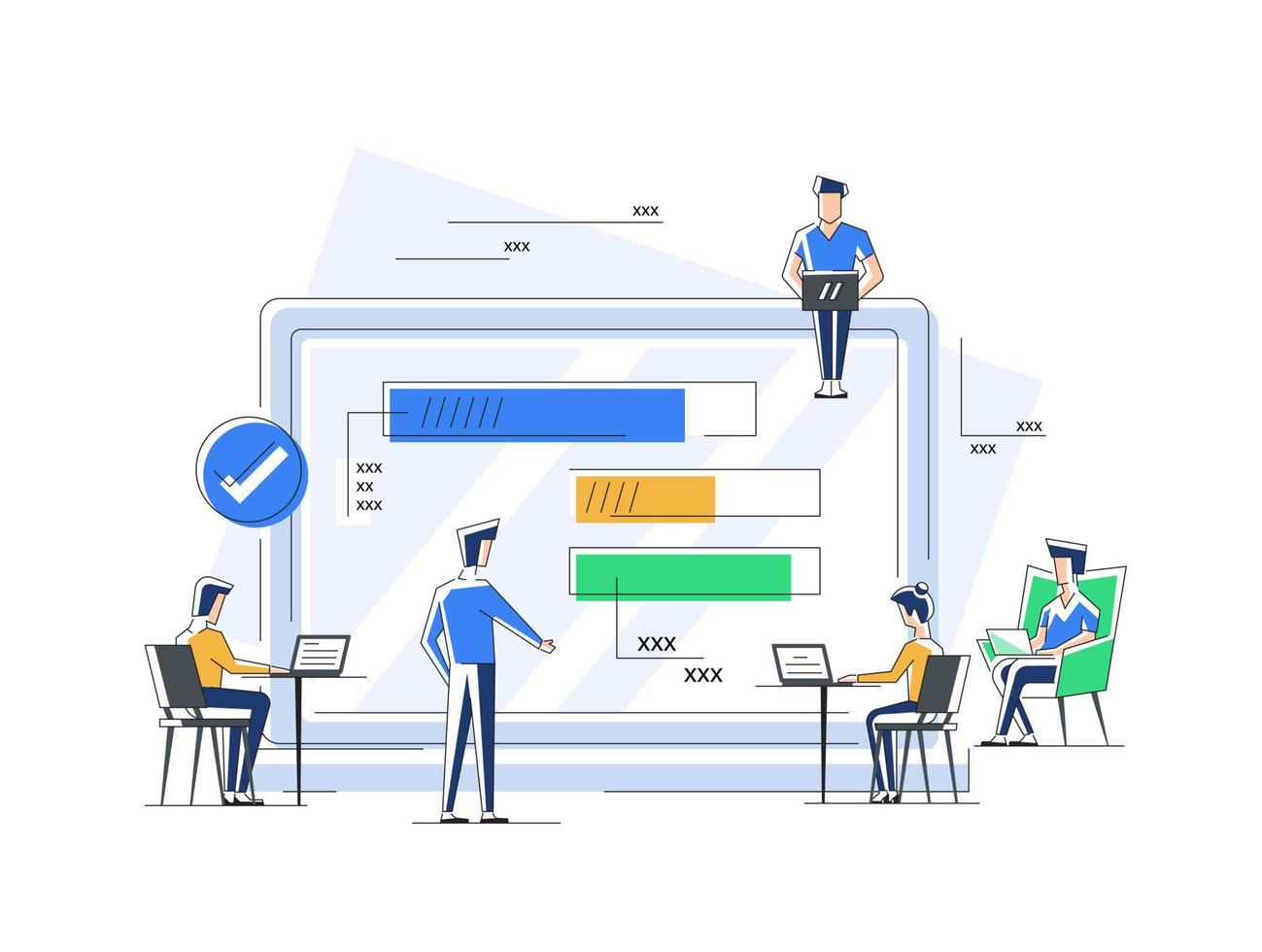 developer fixing website can use for,web, mobile app, poster, banner,landing page, template vector