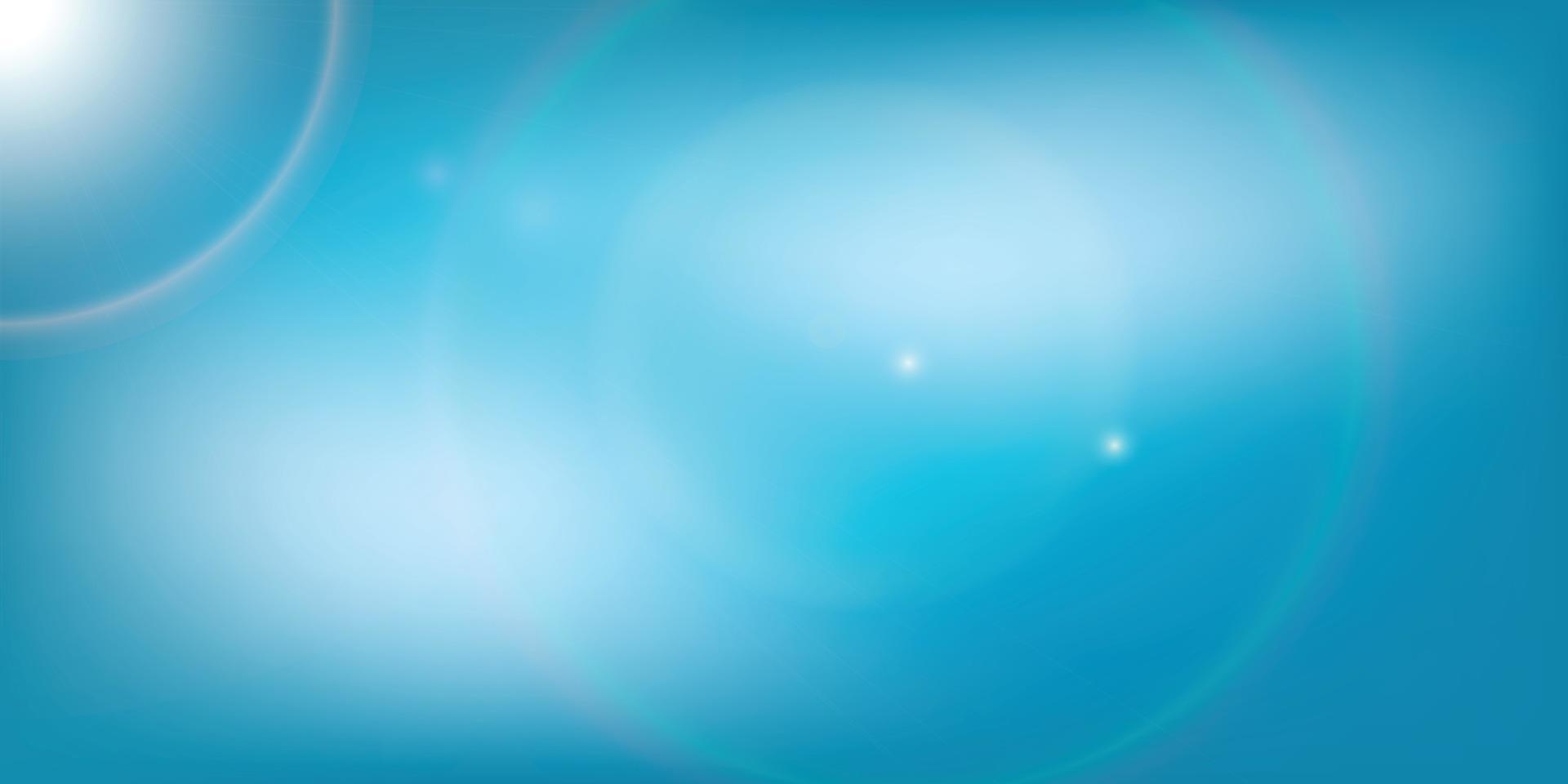 Flare on blue color background vector