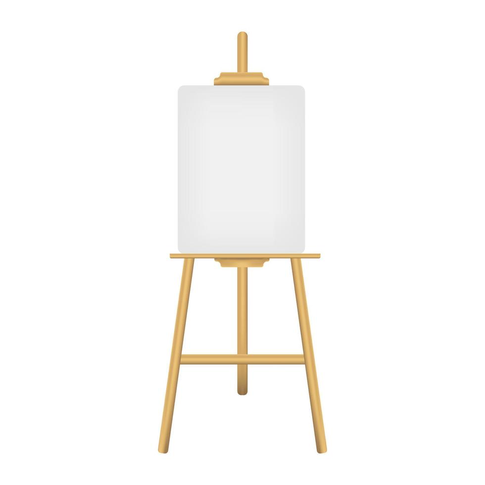 Paint Desk Easel Empty White Paper Stock Illustration 2042864591