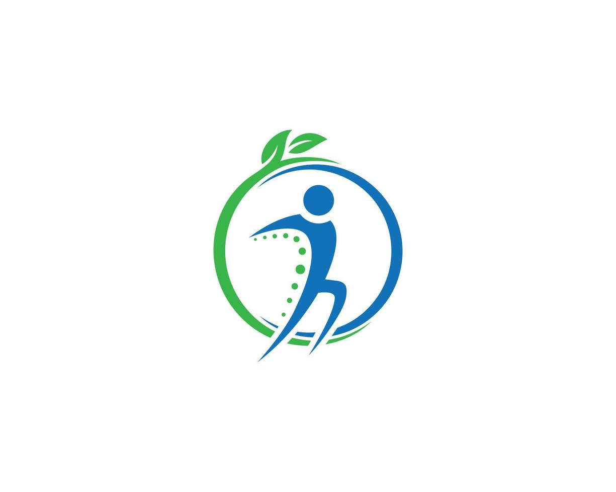 Creative Wellness Healthy Fitness Sport Logo Design Modern Style Symbol Vector Icon.