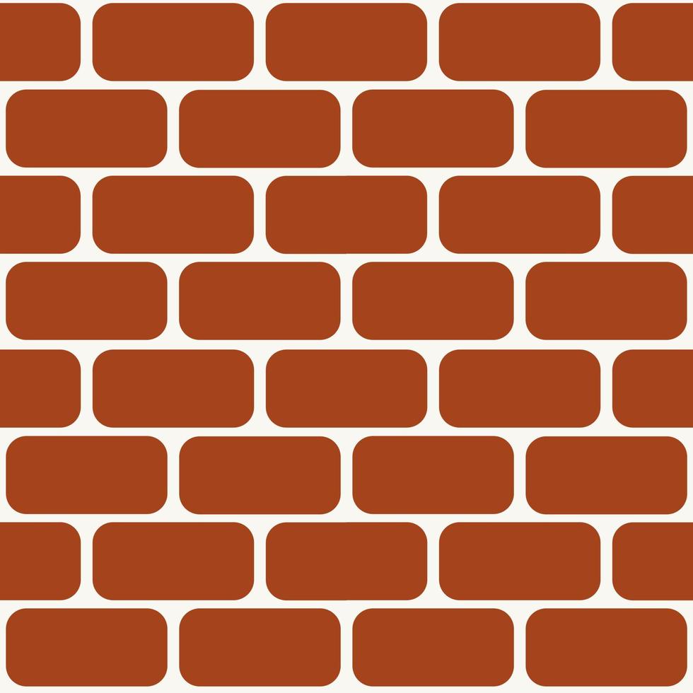 Vector background seamless pattern of brown brick wall
