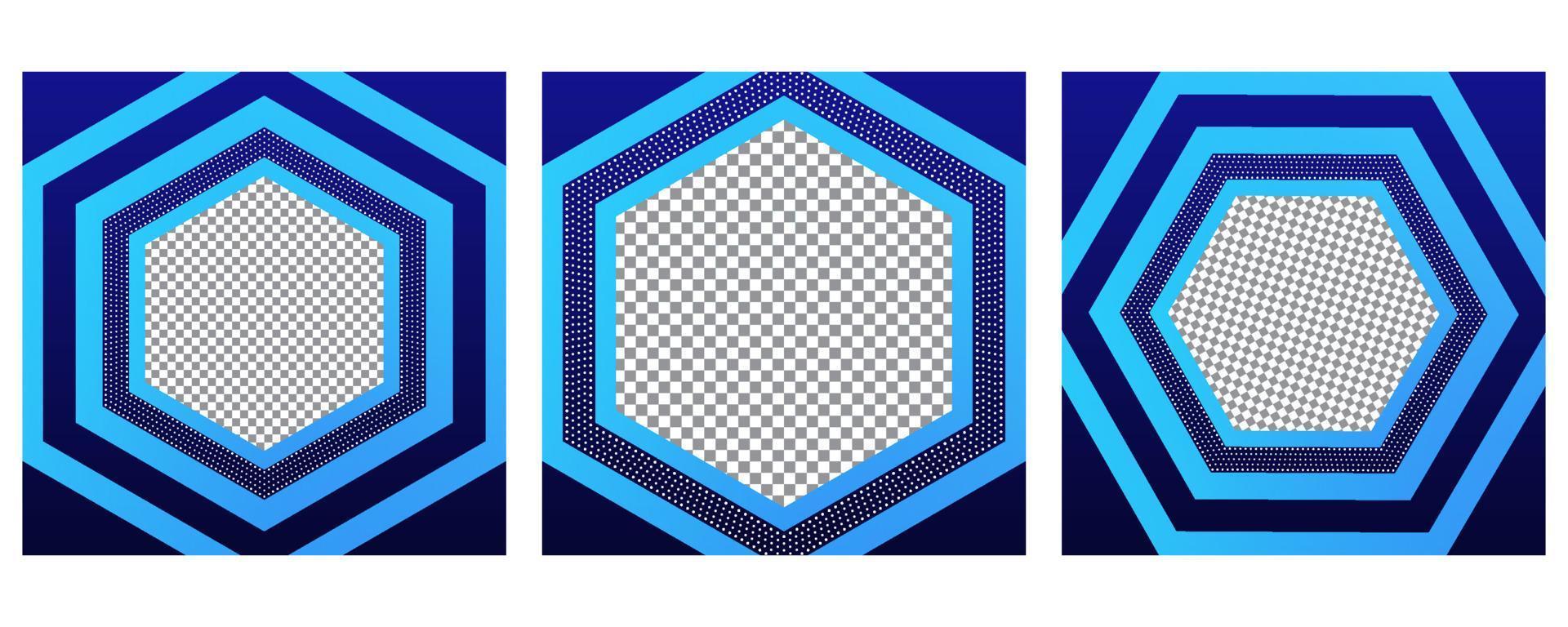 creative social media post frame vector ilustration without any text.