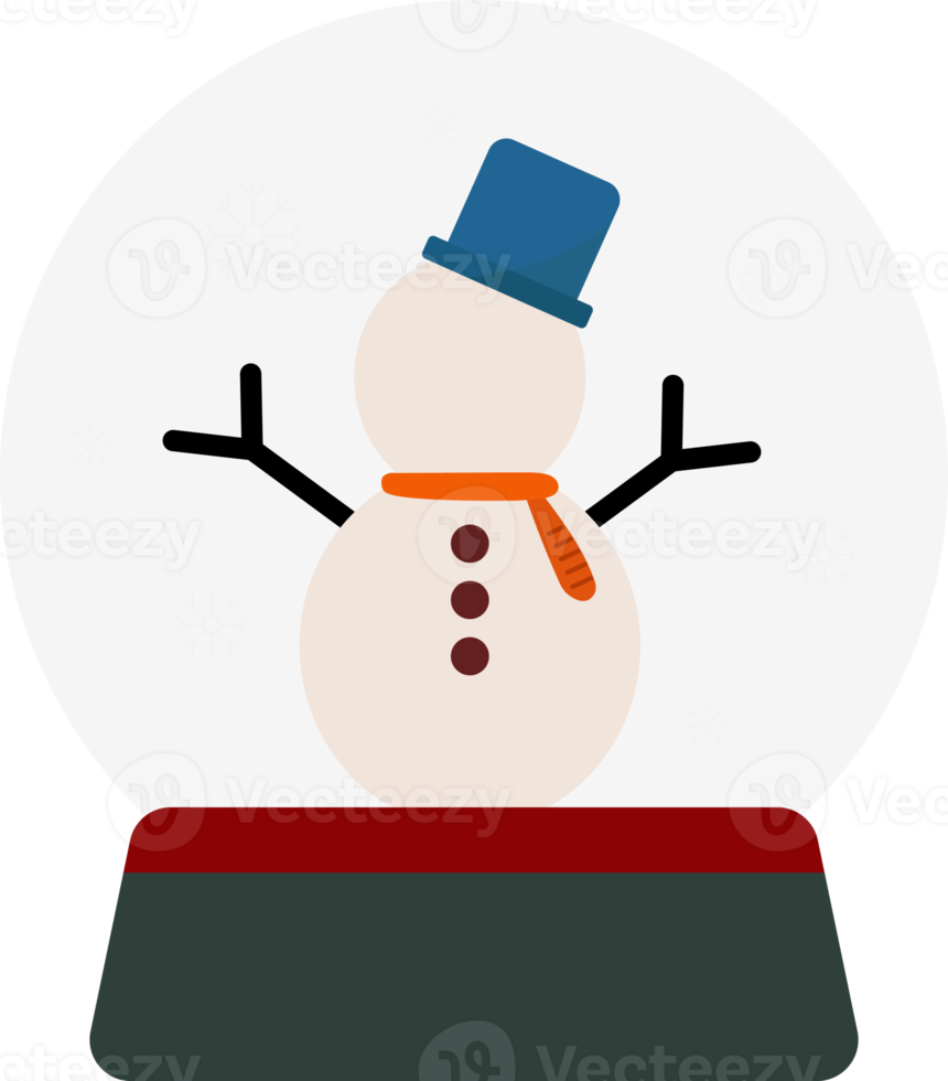 snow man icon, Christmas seasonal. png