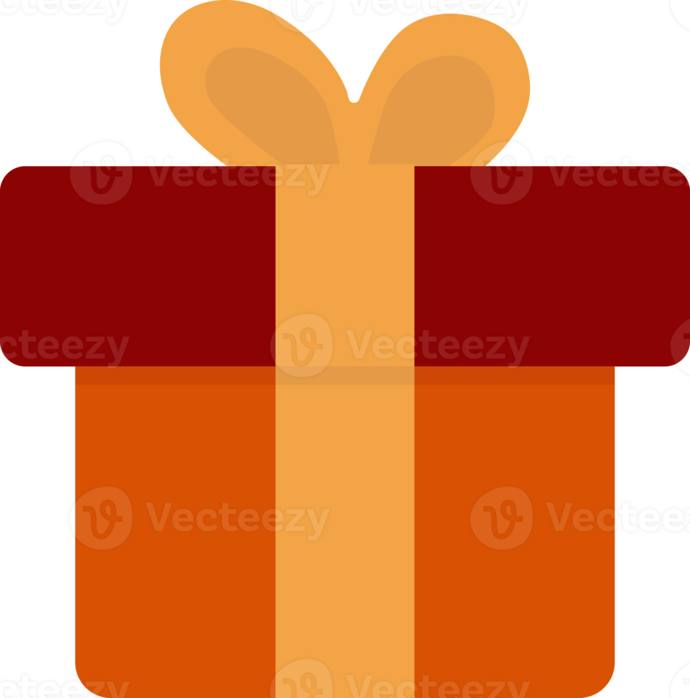 oranje geschenk doos icoon, Kerstmis seizoensgebonden. png