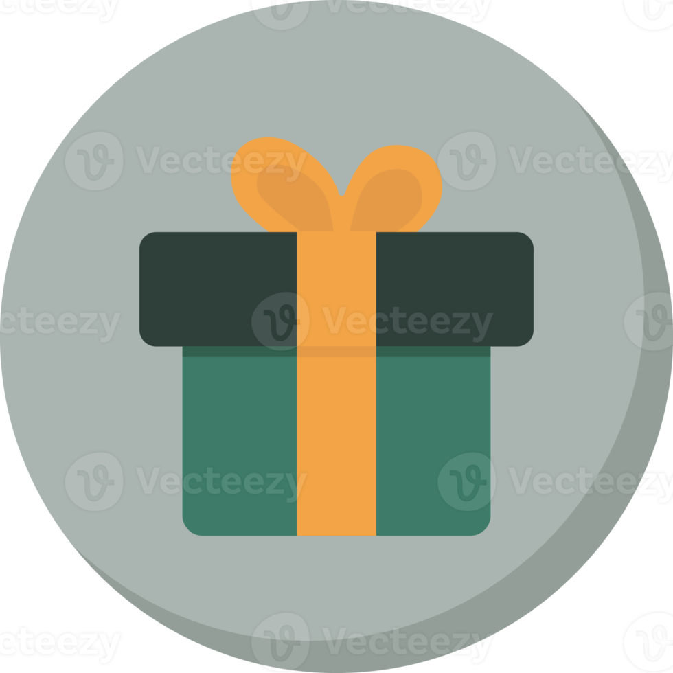 gift box icons in color circle. 15735832 PNG