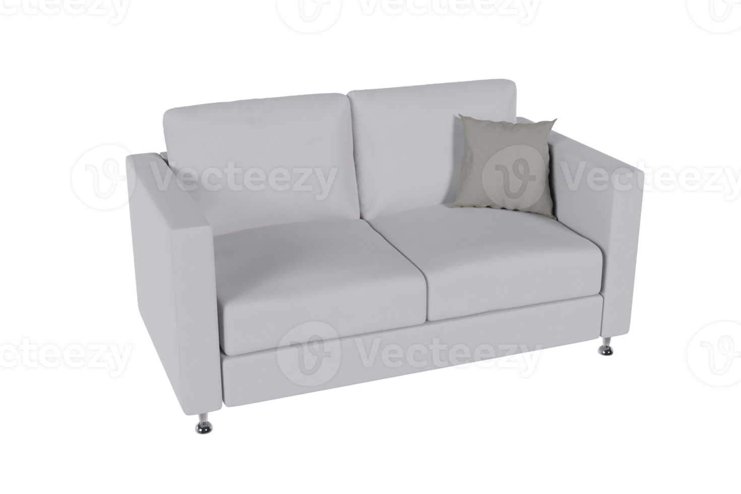 Sofa chair created from a 3D program png