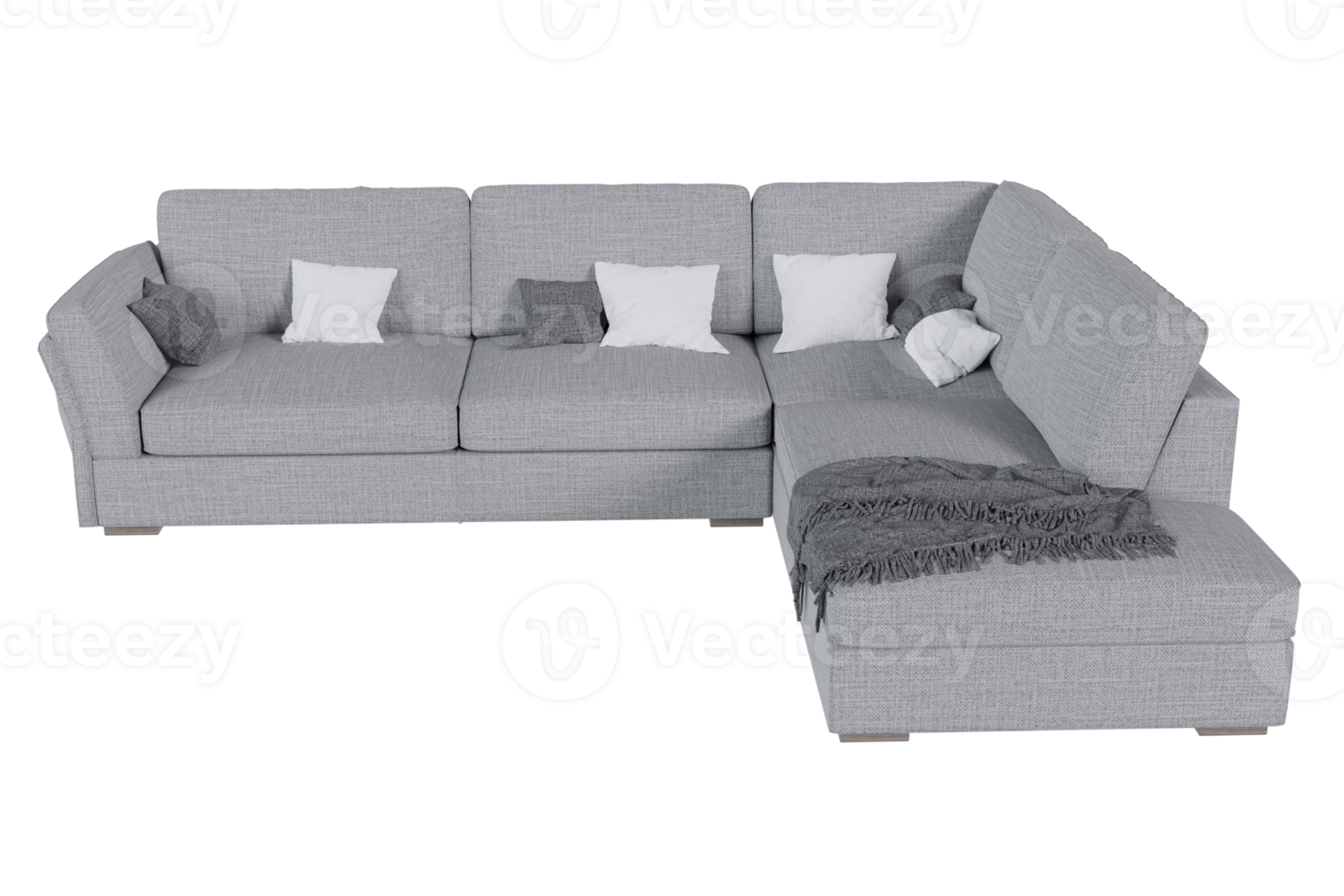 Sofa chair created from a 3D program png
