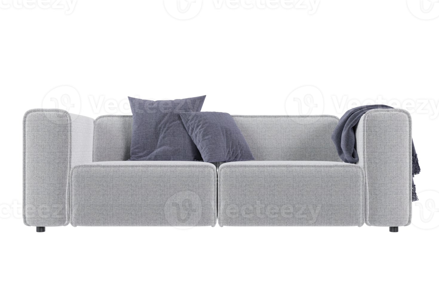 Sofa chair created from a 3D program png