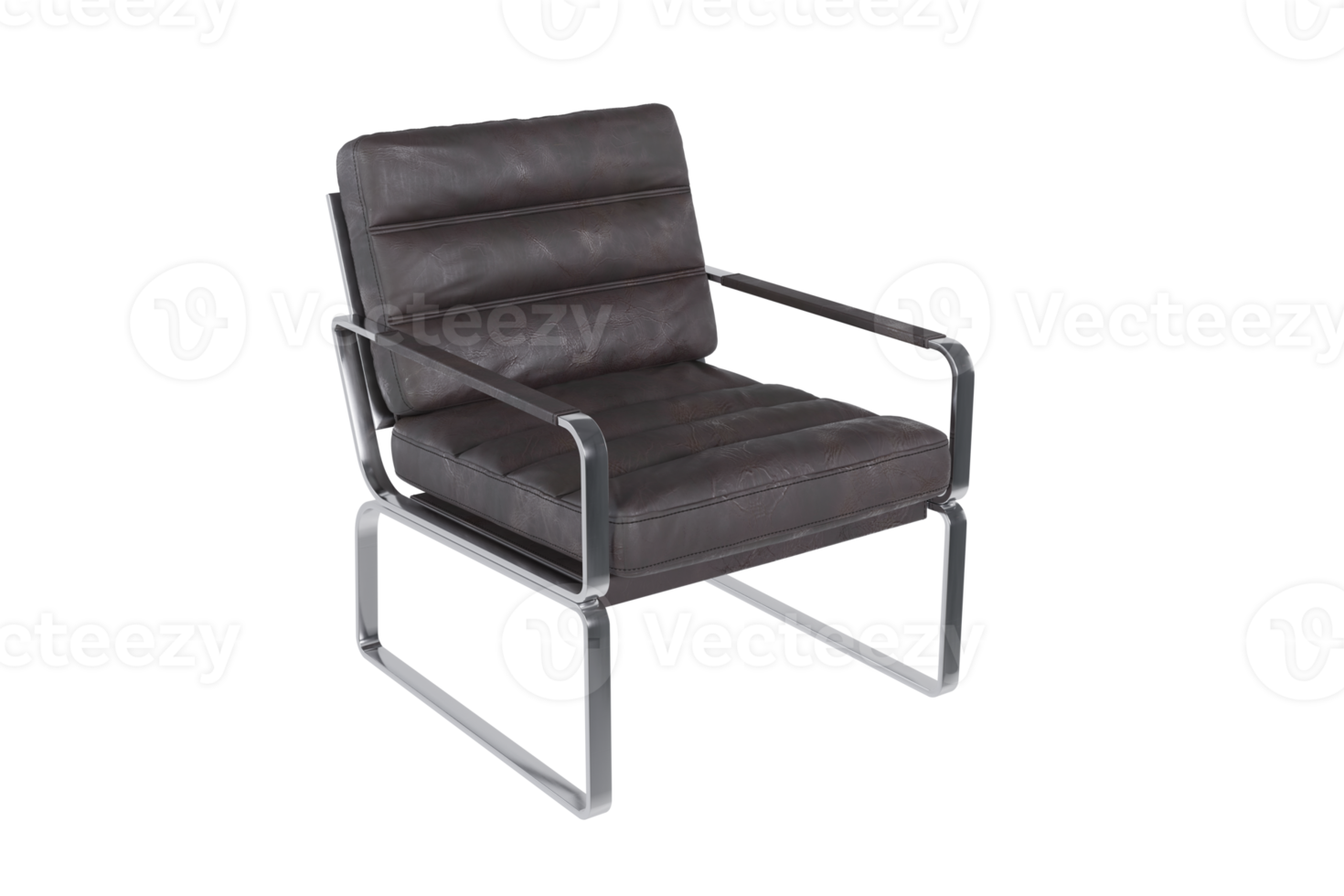Sofa chair created from a 3D program png