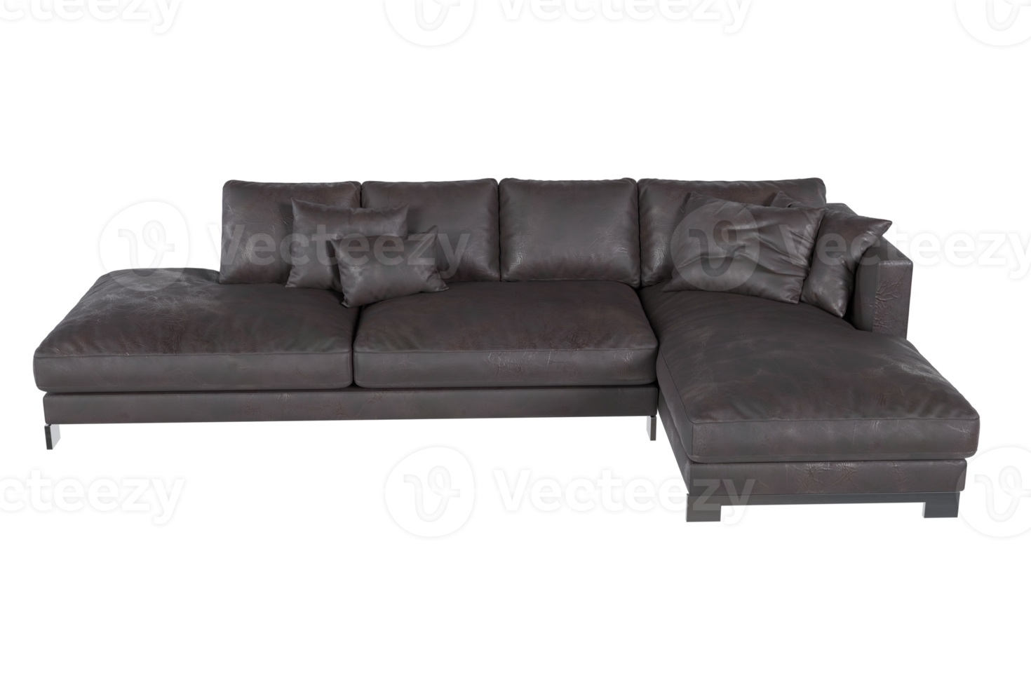 Sofa chair created from a 3D program png