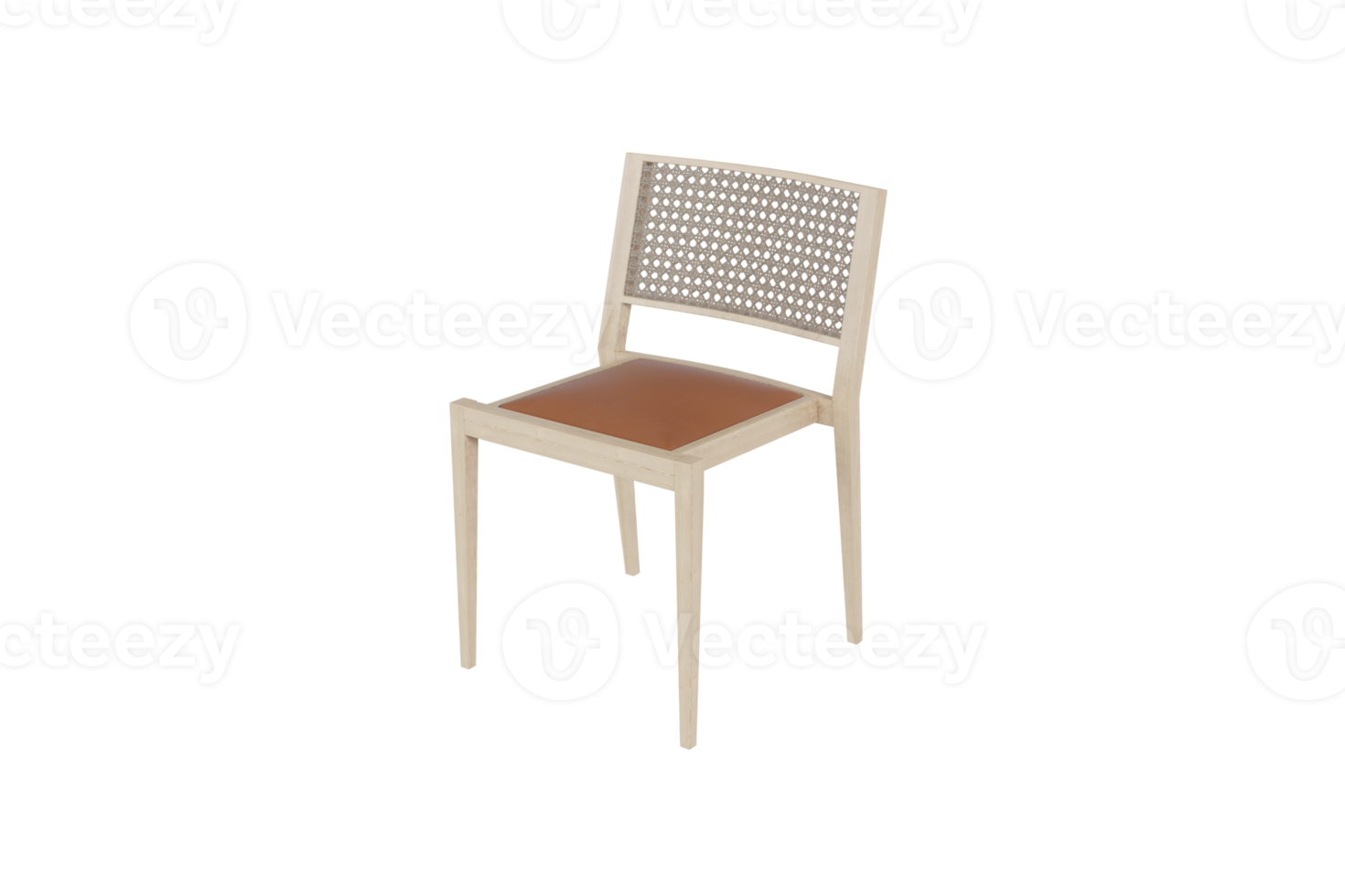 Sofa chair created from a 3D program png